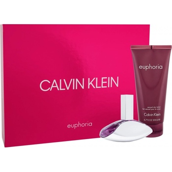 Calvin Klein Euphoria EDP 100 ml + telové mlieko 100 ml darčeková sada