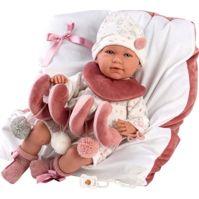 Llorens 17426 Mimi 42 cm s polštářkem a hračkou