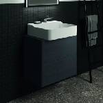 Ideal Standard Стенен шкаф Ideal Standard Atelier Conca, 2 чекмеджета и плот с централен изрез 60 см, тъмен дъб (T3946Y4)