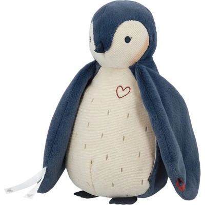 Плюшена играчка с бял шум Kaloo - Пингвин, син, 25 cm (K212001)