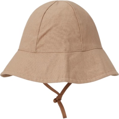 Dětský lněný UV klobouk Baby Mocs Latte