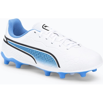 PUMA King Match FG/AG детски футболни обувки бели 107266 01