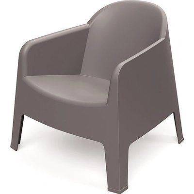 Prosperplast Zahradní křeslo s područkami Milane, zemitě hnědá