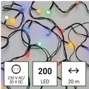 LED vianočná cherry reťaz guličky 20 m vonkajšia aj vnútorná multicolor časovač 8592920096130