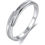 Silenti Jewelry Сребърен пръстен "Постоянство" - 6 - 52мм (16.6мм диам. )