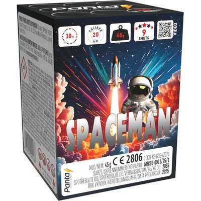 Kompaktný ohňostroj Spaceman 9 ran 20 mm