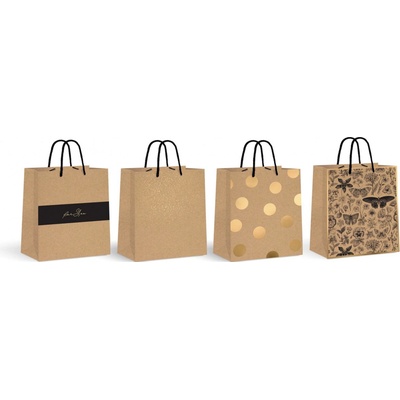 Interdruk ID taška KRAFT GOLD velká/12/ ,balení 12 ks 303477