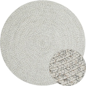 Hanse Home Бял/бежов кръгъл външен килим ø 200 cm - NORTHRUGS (105553-200)