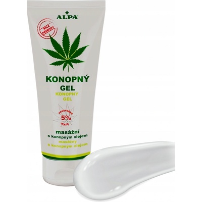 Alpa konopný masážny gél 100 ml
