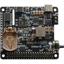 UUGear Witty Pi 5 HAT+ modul s hodinami reálného času a správou napájení pro Raspberry Pi