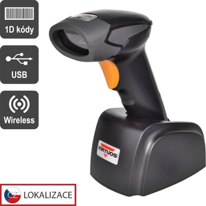 VIRTUOS EH02G0022 CCD четец HW-311A, безжичен, USB основа, черен (EH02G0022)