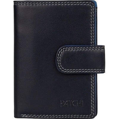 Patchi kožená mini peněženka RFID 3001022.61.30 modrá / multicolor