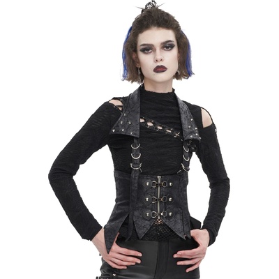 Devil fashion дамска жилетка DEVIL FASHION - Punk Crackled Faux - WT077