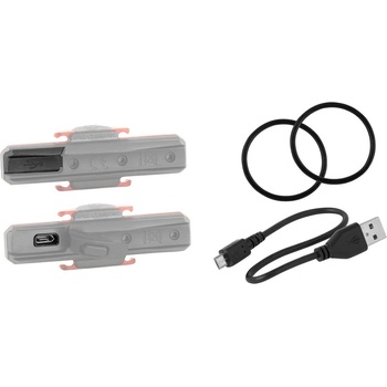 Force Cob 16 diod LED USB zadné čierne