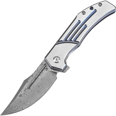 KANSEPT Orion Damascus 0.137''/3.5mm Blue Anodized and Machine Satin Titanium K1089B2