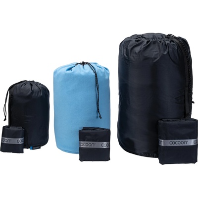 Cocoon Възглавница за пътуване Cocoon Kissenpacksack Pillow - Phantom Black / Light Blue - размер 36 x 19 cm (557-0523-0112)