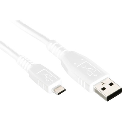 Microcig Univerzální USB-MICRO USB kabel bílý