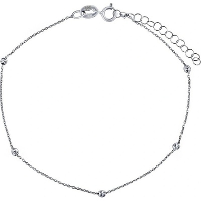 SILVEGO jemný zlatý anker Roma zdobený kuličkami W AWFZD020BGW1