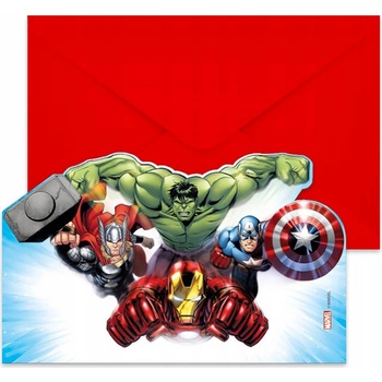 Procos Avengers pozvánky s obálkou
