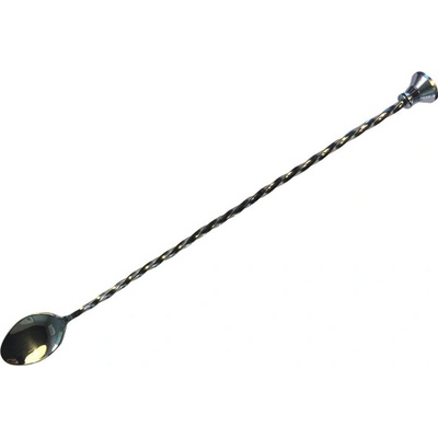 TOMGAST Lžička barmanská s drtítkem 30 cm, nerez| TOM, BPR-30S