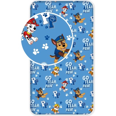 Jerry Fabrics bavlna prostěradlo Paw Patrol 161 90x200