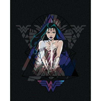 Zuty Wonder woman trojúhelník 40×50 cm bez rámu a bez vypnutí plátna 8596530192763