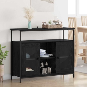 vidaXL Служебен шкаф Черния дъб 100 x 35 x 80 см Инженерна дървесина (882817)