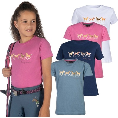 HKM Tričko Pony Club tm.modré