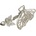 HARAHU Щипка за коса Butterfly - Сребриста KP30303