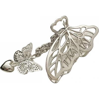 HARAHU Щипка за коса Butterfly - Сребриста KP30303 (30303)