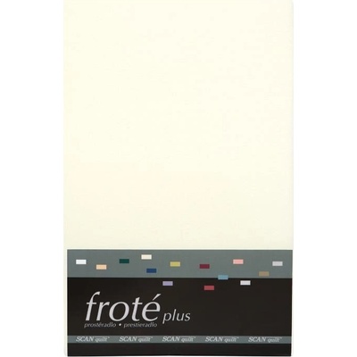 SCANquilt napínací prostěradlo froté Plus smetanové 180x200