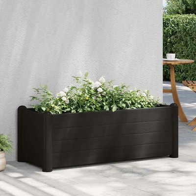VidaXL Vyvýšený záhon PP antracitový 100 x 43 x 35 cm