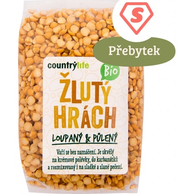 Country Life Hrách žlutý Bio 0,5 kg