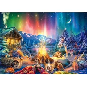 Schmidt Spiele - Puzzle Campfire romance under the stars - 1 000 piese