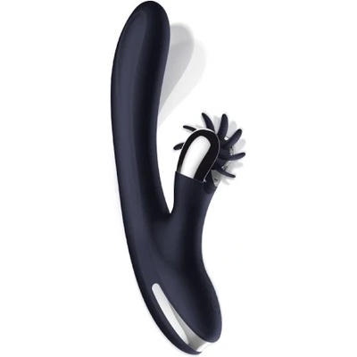 INTOYOU Вибратор с движения "Ела тук" и въртящ клиторстимулатор Darkspace