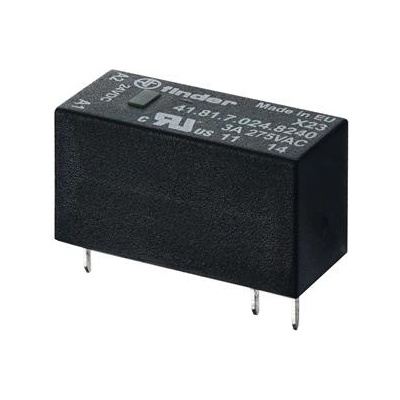 FINDER Relé 41.81.7.024.8240, 1Z/3A/240V AC, 24V DC 418170248240