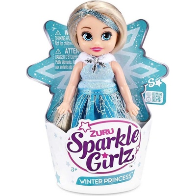 ZURU Sparkle Girlz Zimní princezna v kornoutku blondýnka
