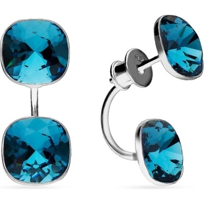 Spark Swarovski Elements tvaru čtverce Netta KF447010IN Indicolite
