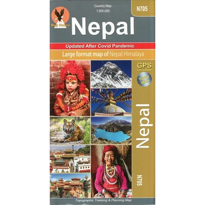 Nepal Country Map N705 - přehledová mapa