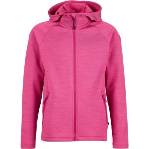 Heber Peak Детско вълнено яке Heber Peak Kid's Merino210 EvergreenHe. Zip Hoody Zip-up hoodie - Deep Pink - размер 140 (EU) (703-6574-0314)