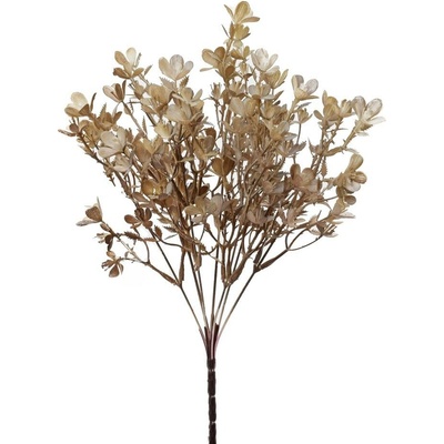 ZELEŇ DROB. KVIETKY HNEDÉ 34CM