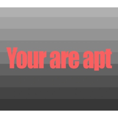 You are apt