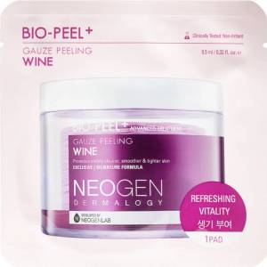 Neogen Bio-Peel+ Gauze Peeling Wine ексфолиращи тампони за лице за изглаждане на кожата и минимизиране на порите 8 бр