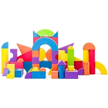 Plastica Penové kocky veľké v PVC taške 52 ks