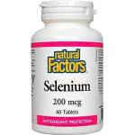 Natural Factors Selenium 200 mcg [60 Таблетки]