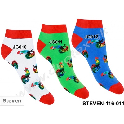 Steven Členkové ponožky 116D 011 JG010 biela