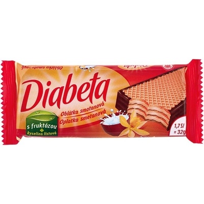 Diabeta Oplatka smotanová 32 g