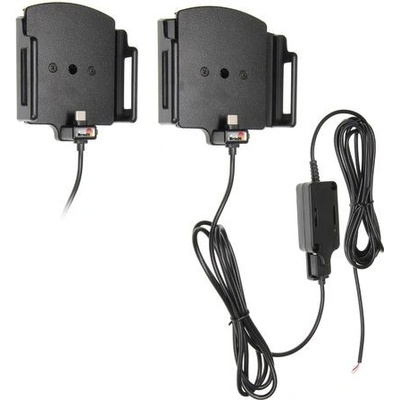 Brodit držák do auta na mobilní telefon s USB C nastavitelný se skrytým nab. š.75-89 mm, tl.12-16mm
