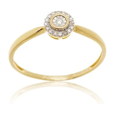 L'amour Diamonds Zlatý prsten s diamanty JR11335Y15