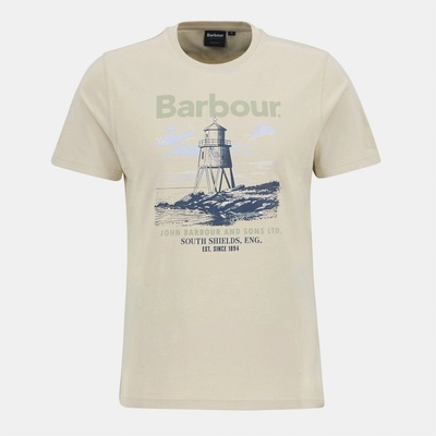 Barbour Тениска Barbour Men's Harbourside T-Shirt - Oatmeal BE72